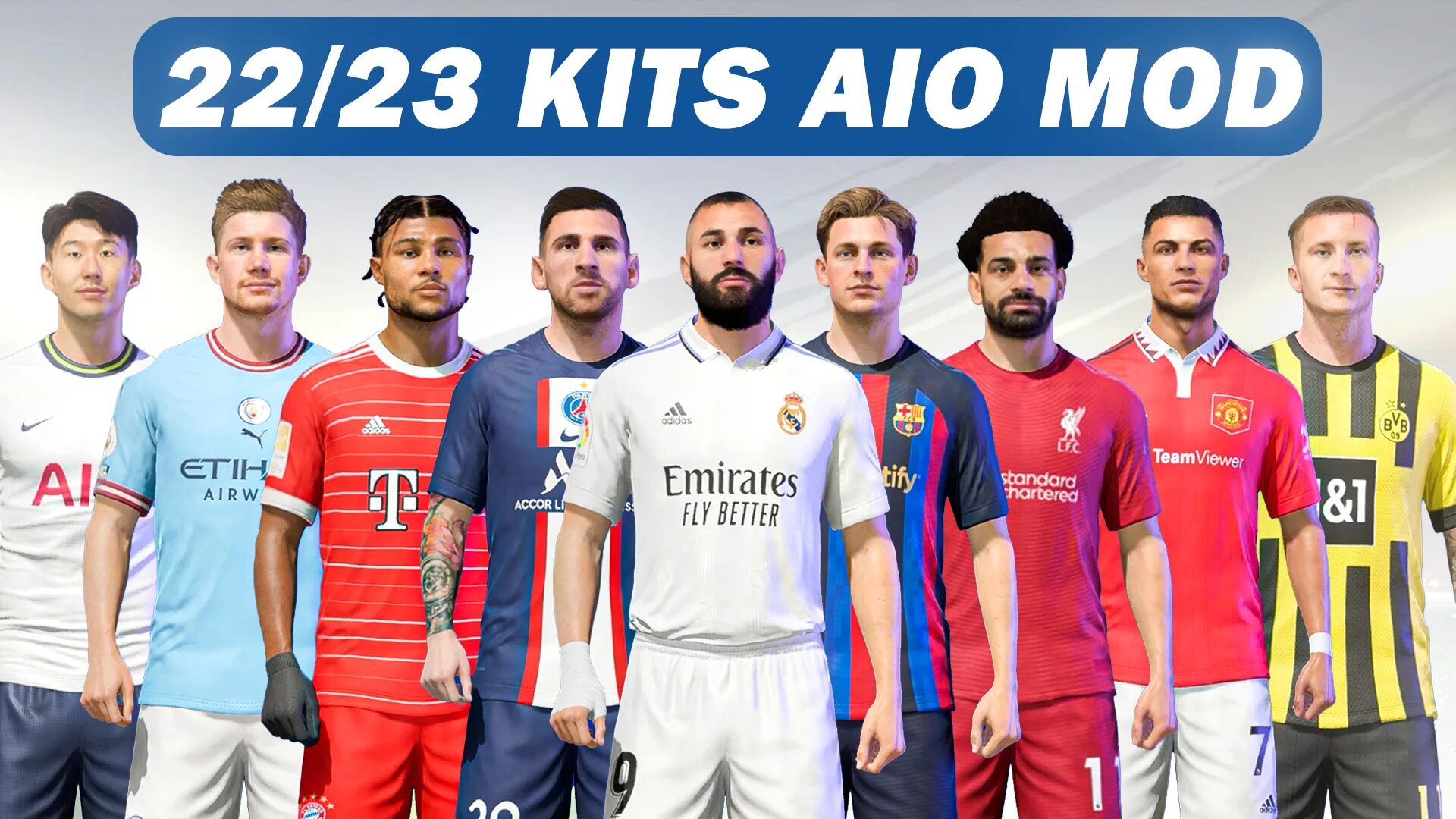 FIFA 23 Kit. FIFA 23 Kits for FIFA 22 AIO Mod. Kits 22/23. Top Kits 2023.