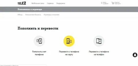 Как пополнить сбербанк через телефон теле2