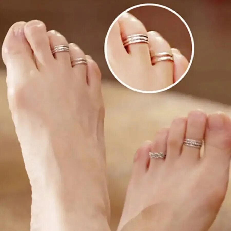 Flower Toe Ring Toe Jewelry Foot Jewelry Adjustable Toe Etsy Toe ring designs, T
