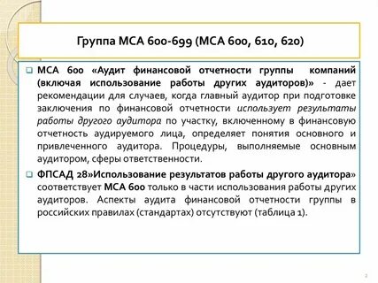 Организация международного аудита