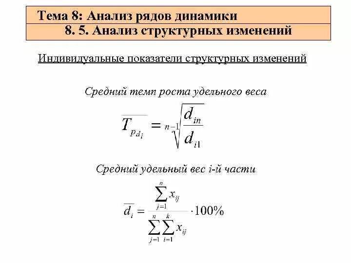 Показатели структурных изменений. Анализ структурных изменений. показатели динамики и показатели структурной динамики. динамику структурных изменений. структурный анализ рядов динамики.