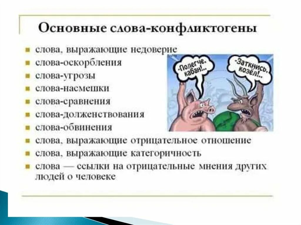 Слова конфликтогены. Фразы конфликтогены. Конфликтогены конфликта. Слова конфликтогены примеры.