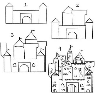 Рисуем замок 2 класс