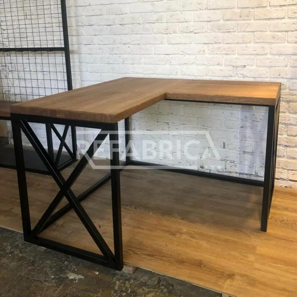 Угловой стол лофт. Refabrica мебель лофт. стол массив дуба лофт. стол письменный угловой лофт. письменные столы лофт на металлокаркасе.