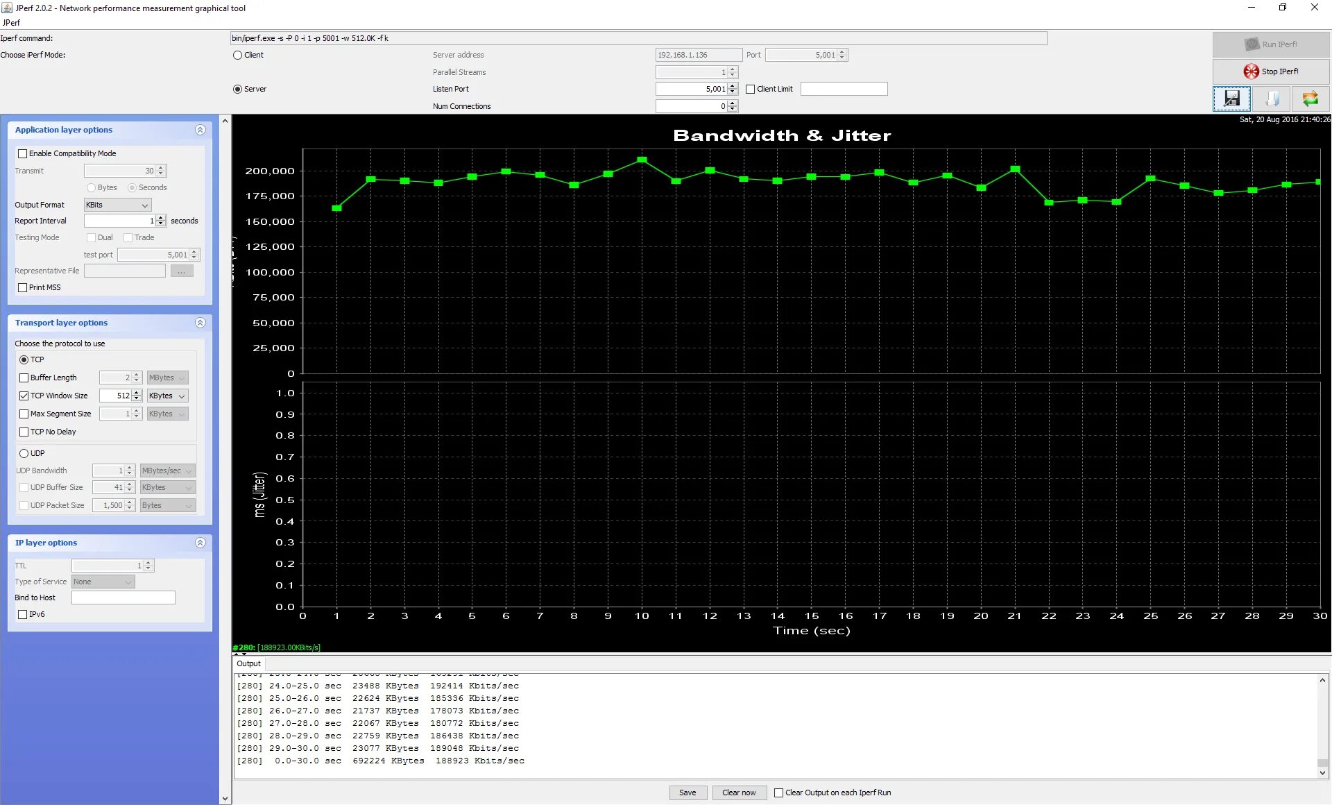 Clear output. Iperf графический Интерфейс. Iperf сервера. JPERF. Измерение пропускной способности в iperf.