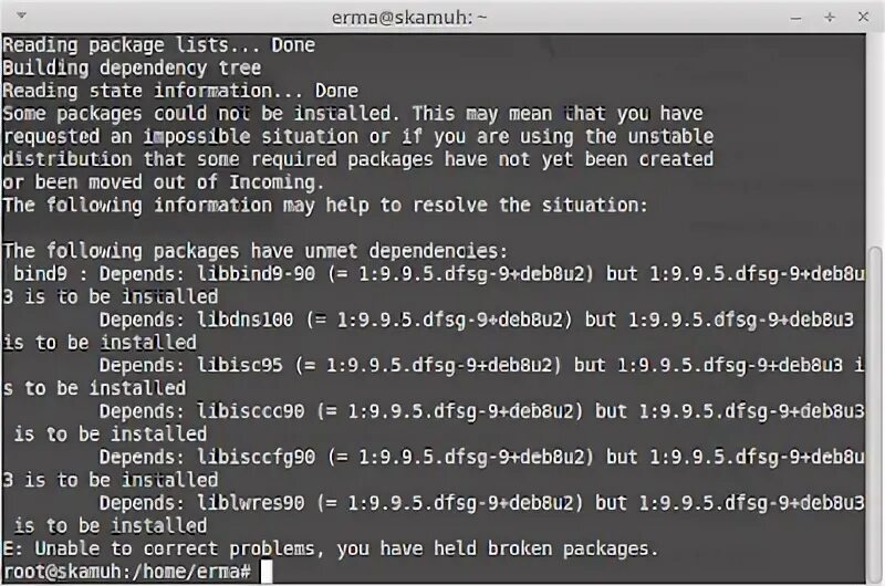 Unable to correct problems. Unable to correct problems