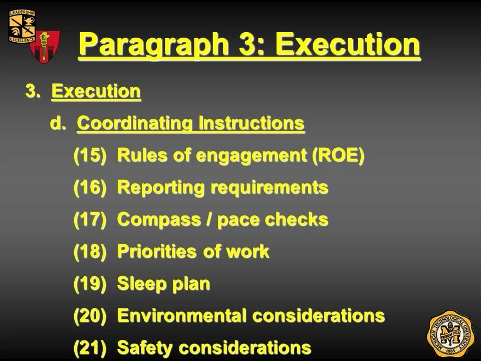 Operations orders. Platoon Level Operations order. Examples of Military operational orders.