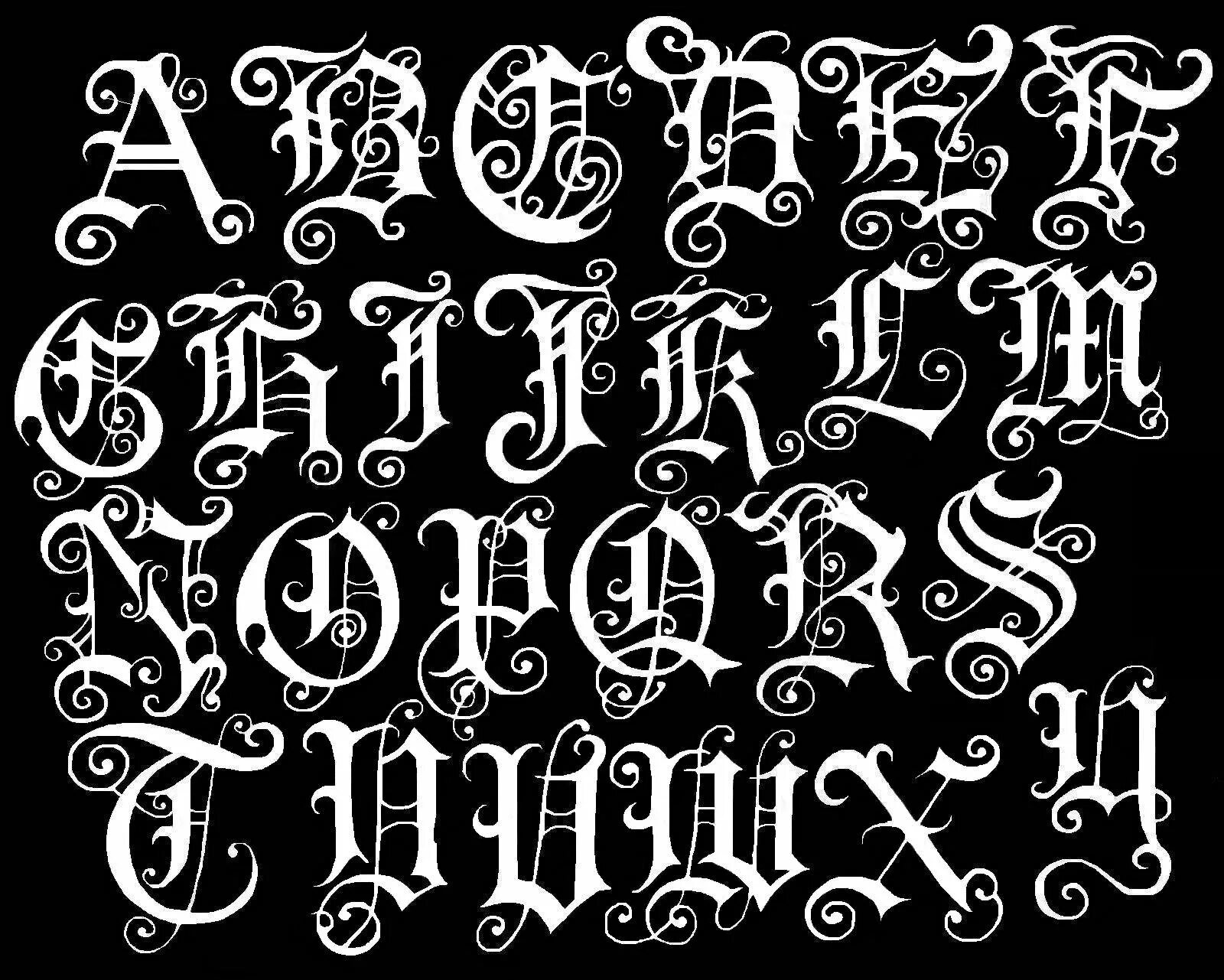 Леттеринг русский алфавит Готика. Буквы в готическом стиле. Необычные шрифты. Стилизованные шрифты.