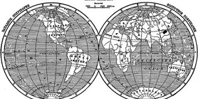 полушария земли карта