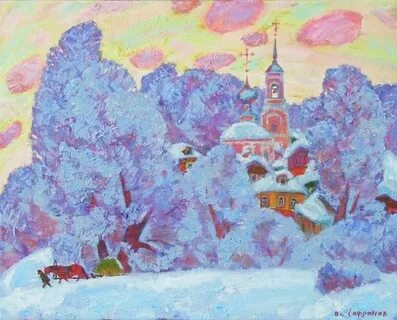 Декоративный зимний пейзаж