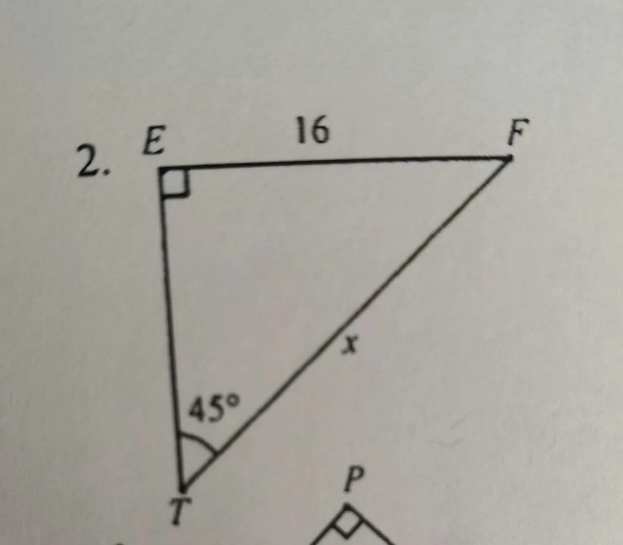 TF треугольник. Треугольник TEF EF 16 T 45. Дано треугольник TEF T 45 градусов прямоугольный EF 16 см. Дано треугольник TEF угол =45° уголe =90° EF=16.