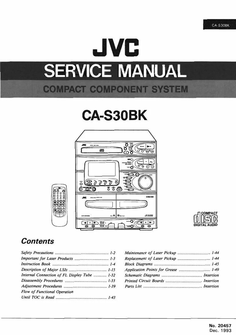 Service manual jvc. JVC музыкальный центр CA s30bk. JVC CA-d5t service manual. JVC MX-d5t. JVC MX-d701t service manual.