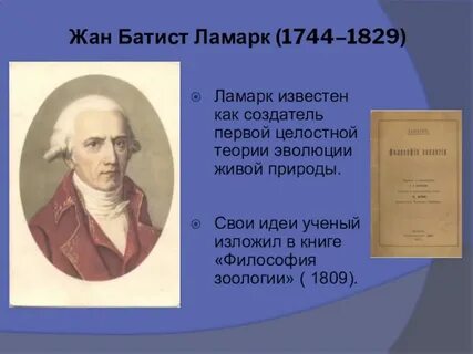 Какой вклад в биологию внес ламарк
