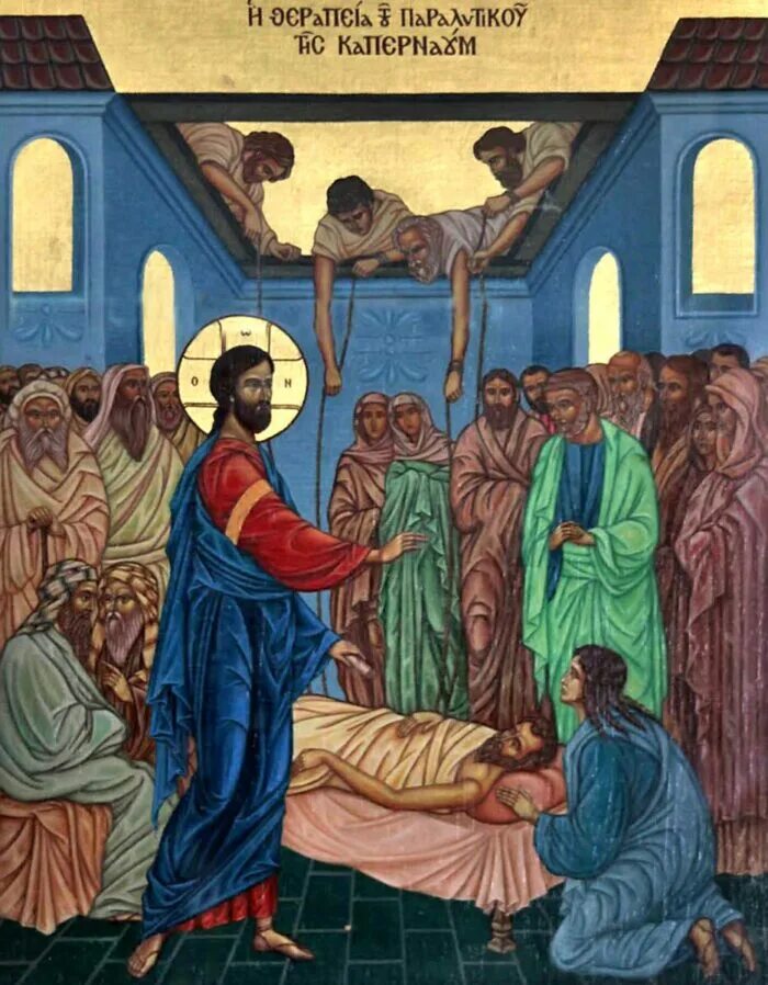 неделя о расслабленном вифезда. исцеление иисусом сына царедворца. исцеление 4. исцеление расслабленного в капернауме фреска. исцеление бесноватого отрока фреска.