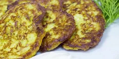 Кабачковые оладьи без масла