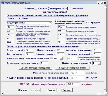 Как рассчитать часовой расход газа