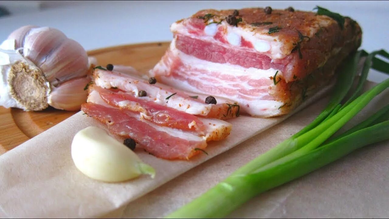 Аппетитное сало в рассоле горячим способом - самый вкусный рецепт