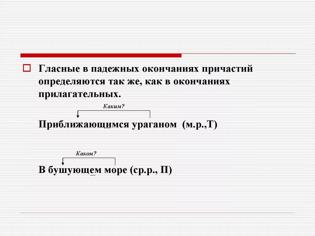 Правописание гласных в падежных окончаниях причастий 7 класс правило. Правописание гласных в падежных окончаниях причастий. Право Писание галсных в падежных окончаниях прчтастий. Правило гласные в падежных окончаниях причастий. Как определить падеж у причастия