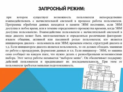 Режимы обработки данных