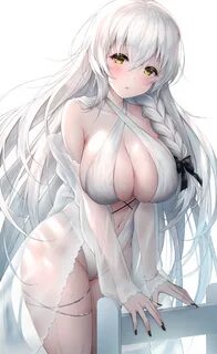 Azur Lane, White Background. 