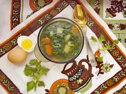 Суп из крапивы картофелем