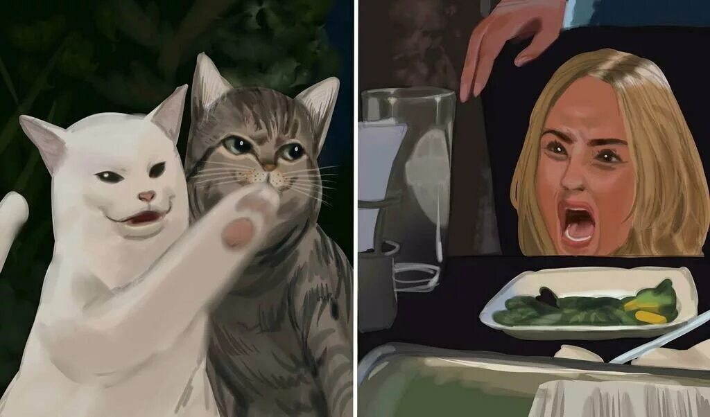 Кот из мема с девушками. Мемы с женщинами и котом. мем женщина и кот за столом. мем с котом и девушками. мем с котом и двумя женщинами.