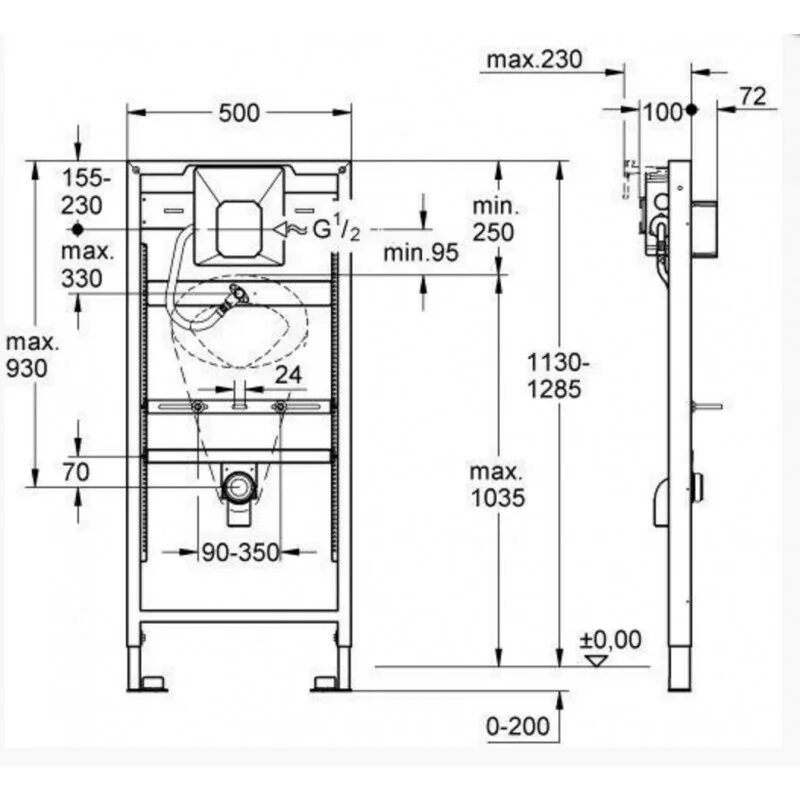 Высота установки подвесного унитаза Grohe. Инсталляция Грое Размеры. Монтажный чертеж подвесного унитаза Грое. Высота инсталляции Grohe стандартная унитаза. Туалет инсталляция размеры