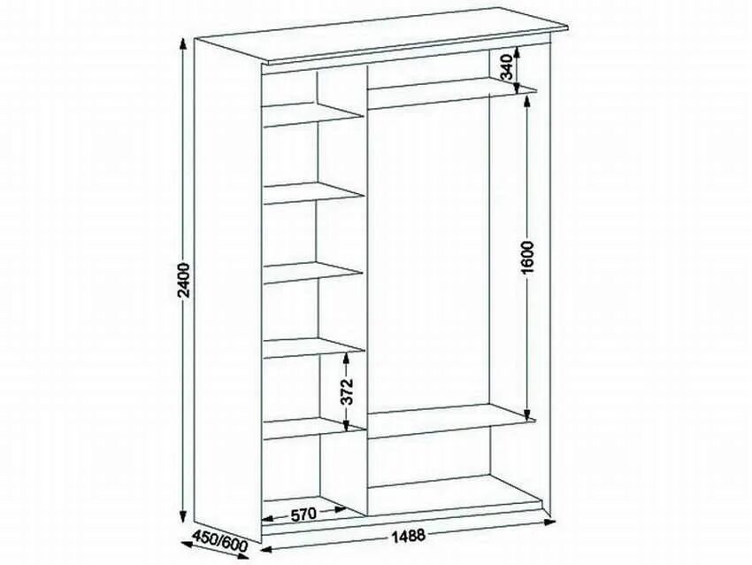 Шкаф в прихожую шириной метр. Шкаф купе габариты 1700х600х2200. стандартная глубина шкафа. шкаф в прихожую чертеж.
