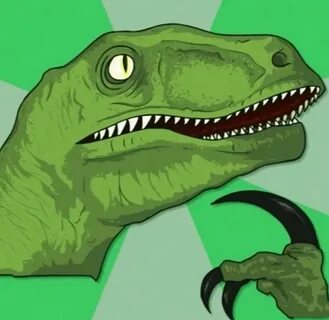 Create meme "dinosaur philosoraptor vector, lizard meme, din