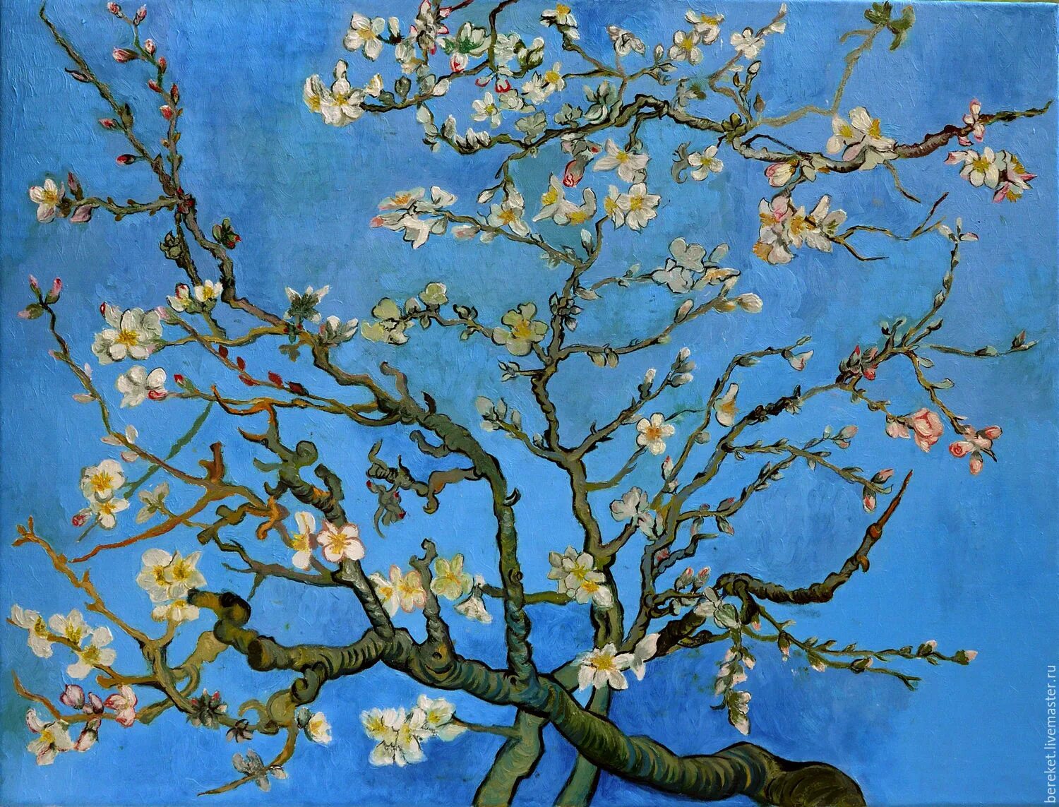 Almond blossom. Винсент Ван Гог ветка миндаля. Винсент Ван Гог цветущие ветки миндаля 1890. Ван Гог Цветущий. Вангон Цветущий миндаль.