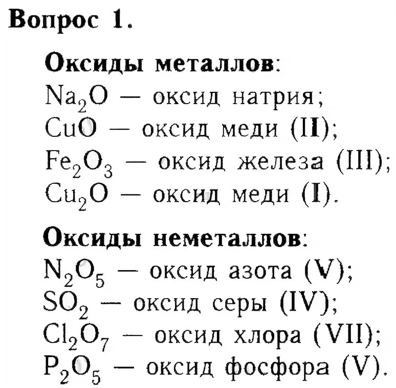 Состав формулы оксидов серы