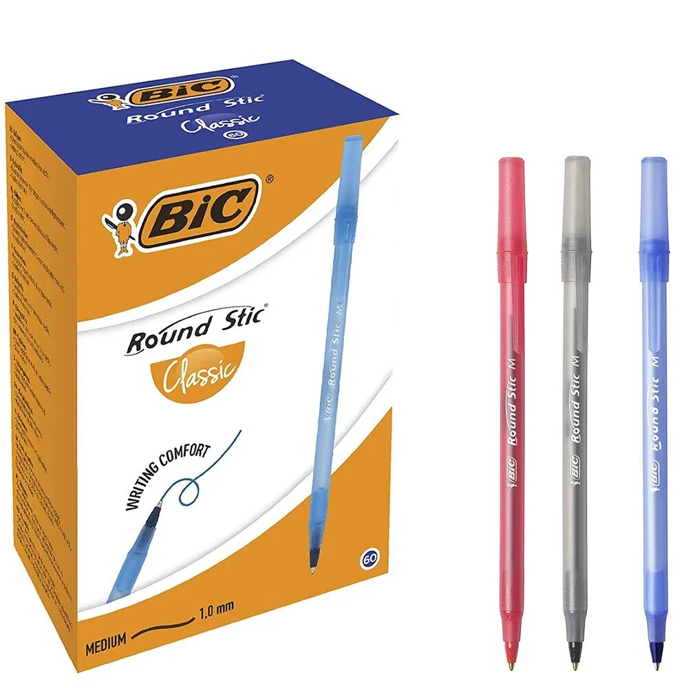 Ручка шариковая BIC раунд стик синяя, 921403,0,4 мм. Ручка шариковая BIC Round Stic. Ручка BIC Round Stic синяя. Ручки шариковые BIC Round Stic Classic. Ручка bic round