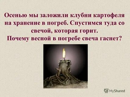 Свечка упала