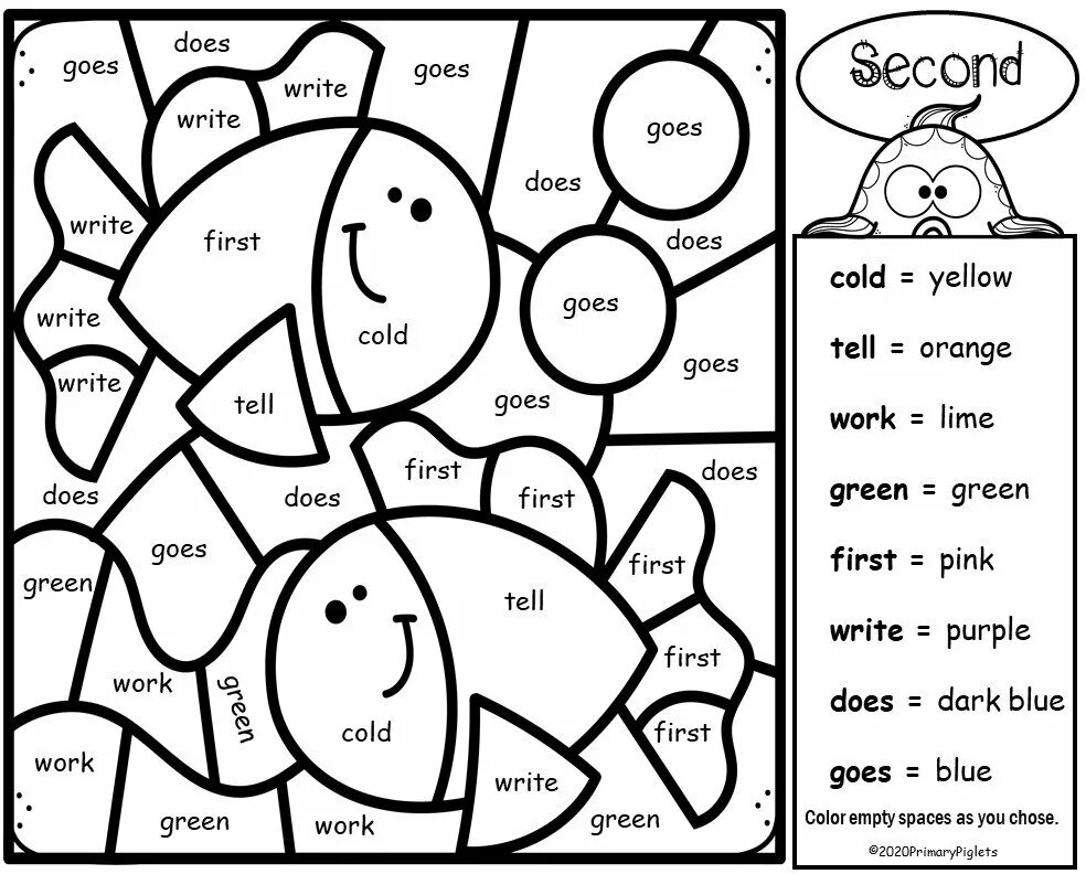 Colour the answers. Colour by Sight Words. Color by English Word. Раскраска to Word. English Coloring Worksheets.