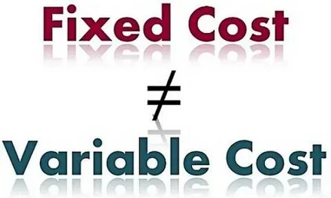 Fixed and variable costs