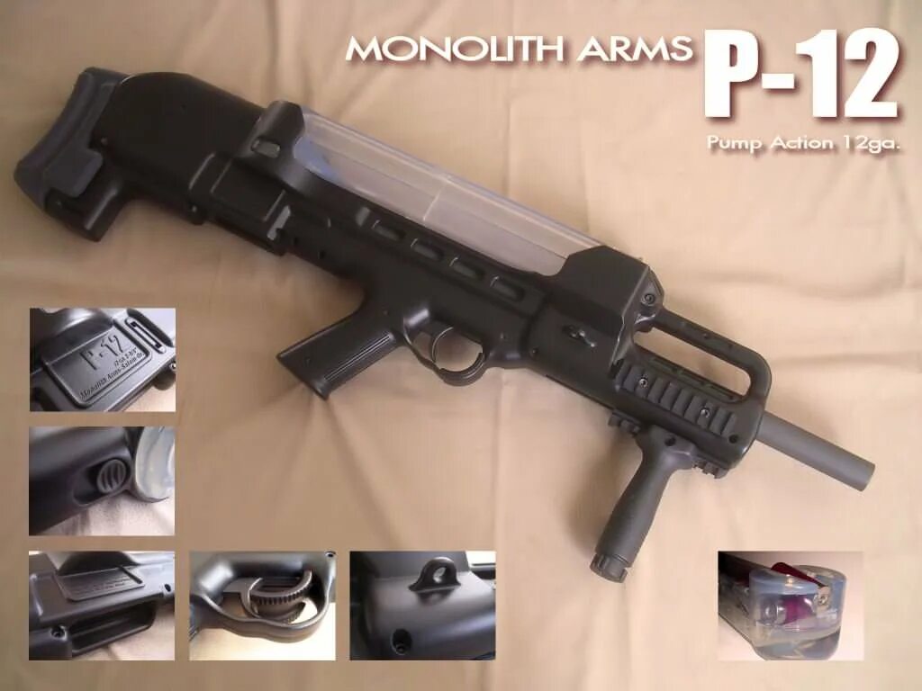 Just enough guns. Дробовик Monolith Arms p-12. Monolith Arms p-12. P90 mag. Bullpup p90.