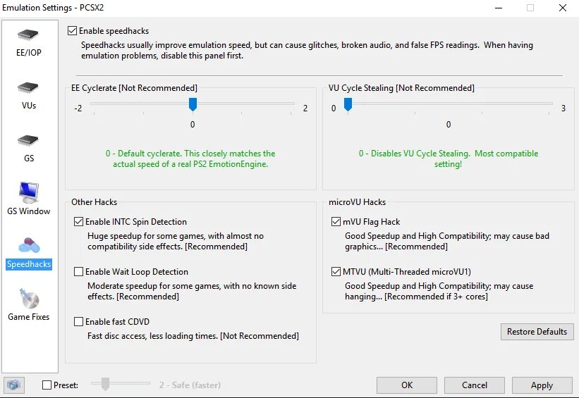 Pcsx2. Pcsx2 ee Cyclerate. Pcsx2 Network settings. PS/2 enable. Little access