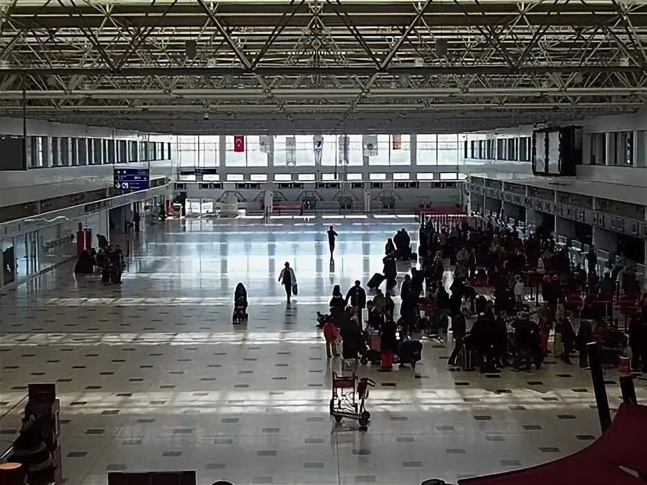 At the airport of Antalya
