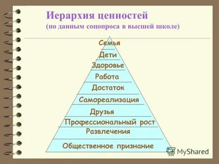 Структура жизненных ценностей