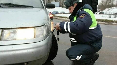 Штраф за езду на зимней