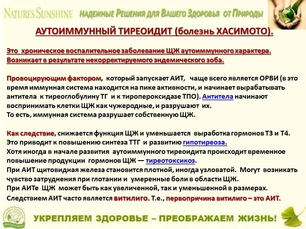 Аутоиммунное питание меню