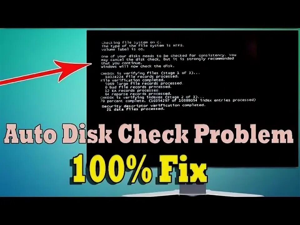 To skip disk checking windows. Checking file system on c. press any key to skip disk checking windows 10.