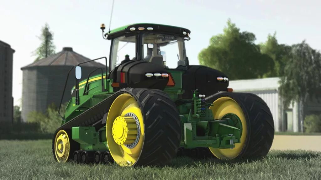 Джон дир 9. John Deere 9rt. Трактор John Deere 9rt. John Deere 9 fs19. ФС 19 трактор Джон Дир 9.