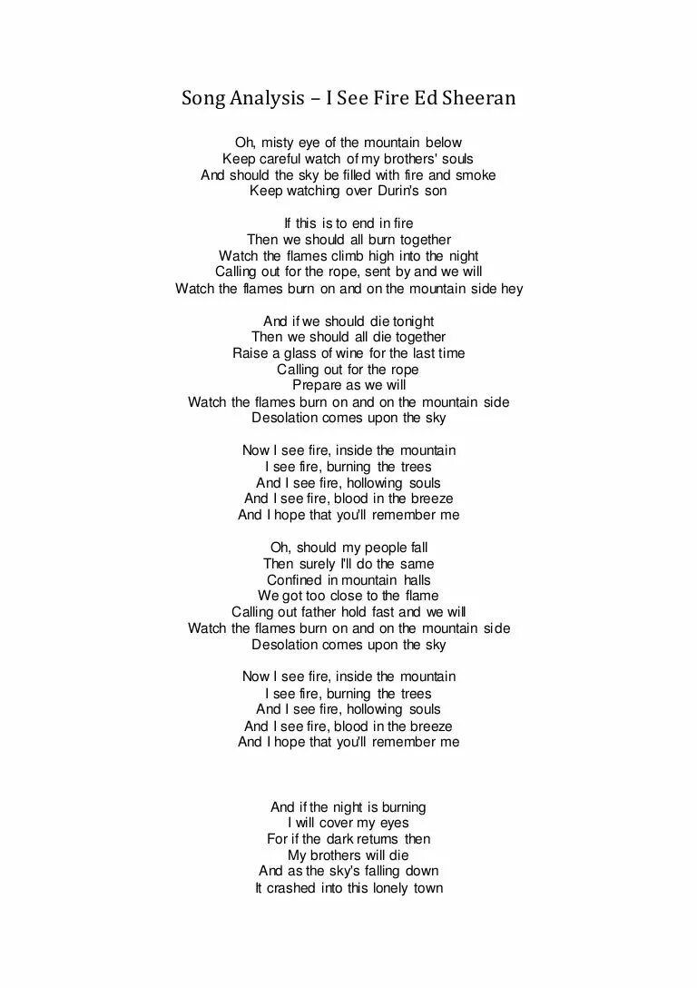 Текст песни майншилд. I see Fire текст. Слова песни i see Fire. I see Fire Эд Ширан. Песня Play with Fire текст.