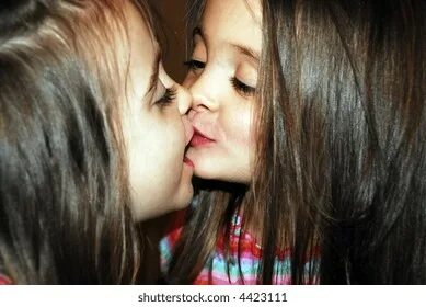My sisters licking