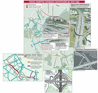 Карта южного шоссе