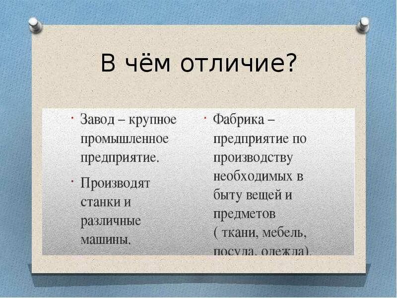 Отличия чем отличается. Завод и фабрика отличия. Чем отличаются заводы и фабрики. В чем разница. Разница между заводом и фабрикой.