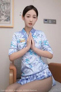 XiuRen 秀 人 网 No.4552 Tang Anqi Cheongsam Стюардесса Фото - V2PH
