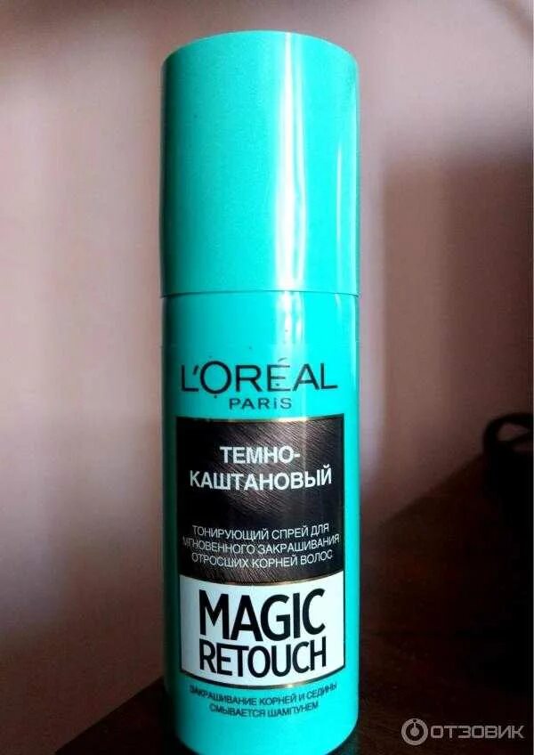 L oreal magic. Спрей лореаль для волос Magic Retouch каштановый. Magic Retouch тонирующий спрей. Спрей для волос лореаль для закрашивания маджик.