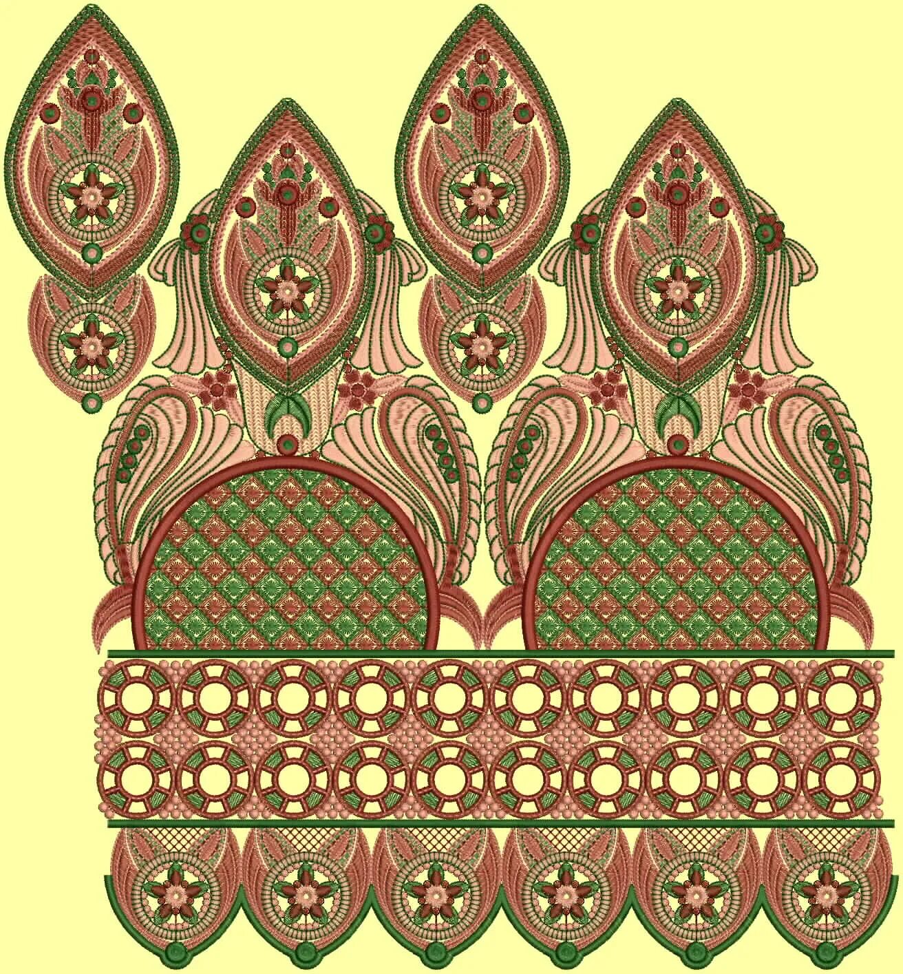 Https border. Джайпурский орнамент. Mughal motif. Mughal border. Butta.